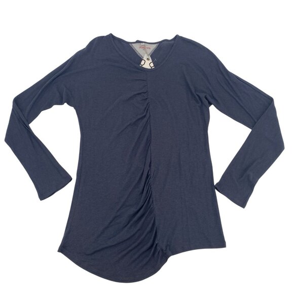 PETE & GRETA FOR T JOHNNY WAS SIZE M LONG SLEEVED RUCHED SHIRT $100 NWT - Picture 1 of 10